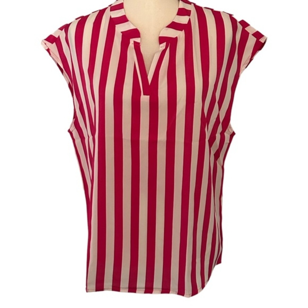Shein pink white top size L